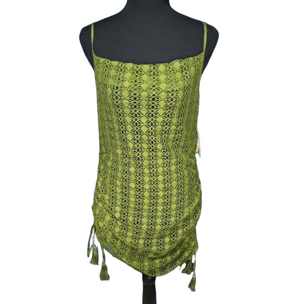 1.STATE Crochet Lace Swim Cover-Up Medium 70s Retro Boho Hippie Festival NWT - Picture 2 of 10